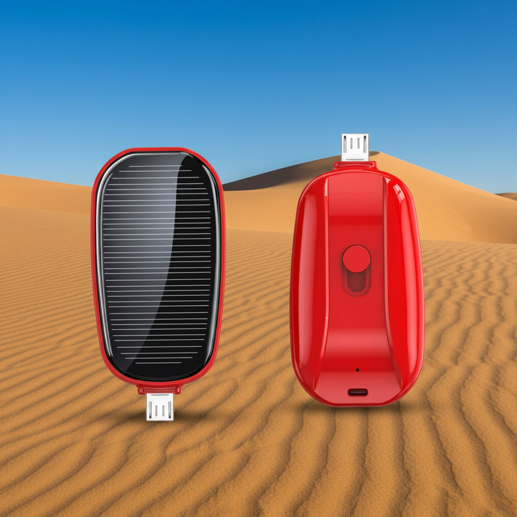 Power Bank Solaire Compact – Étanche & Ultra-Léger
