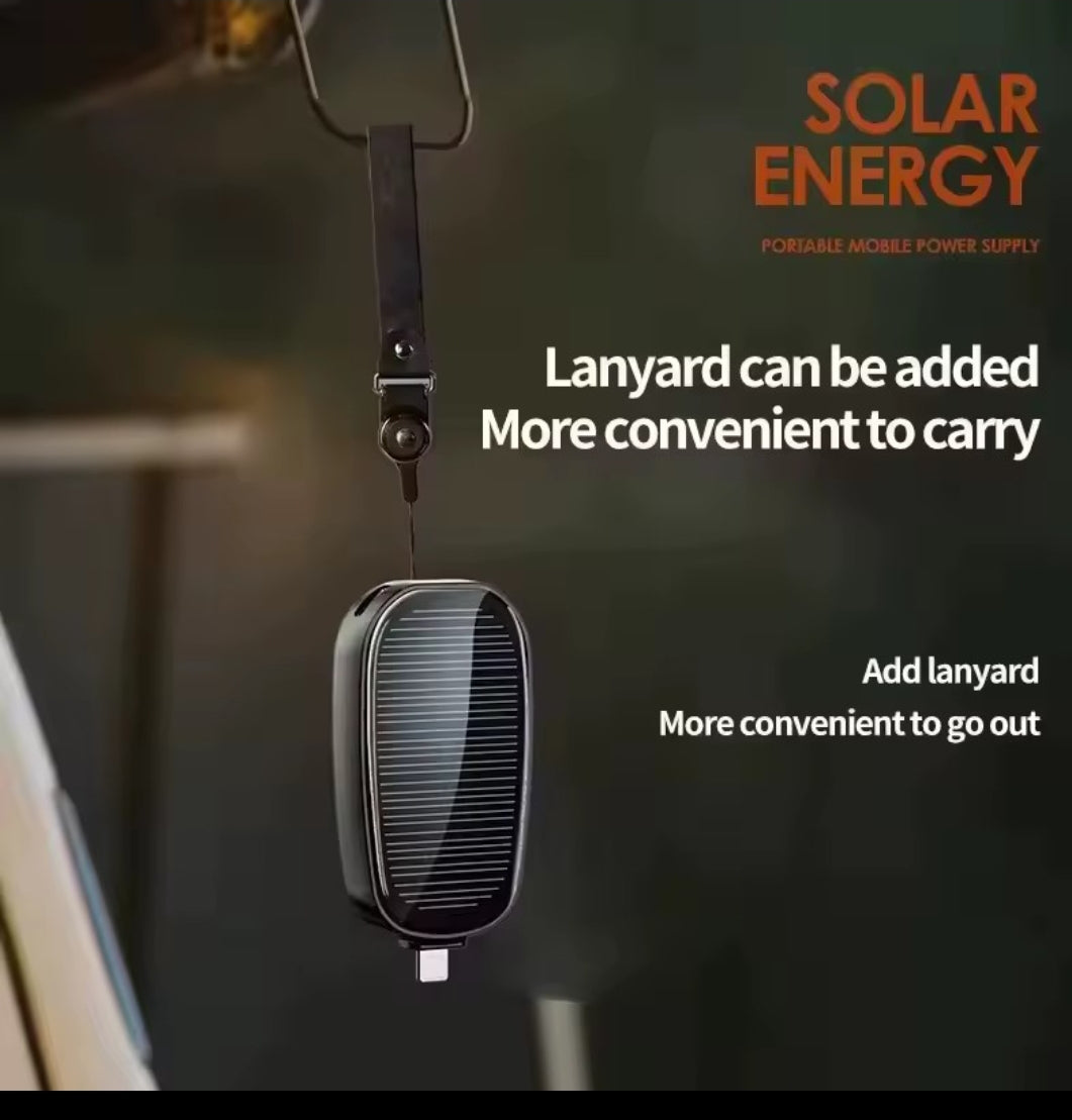 Power Bank Solaire Compact – Étanche & Ultra-Léger