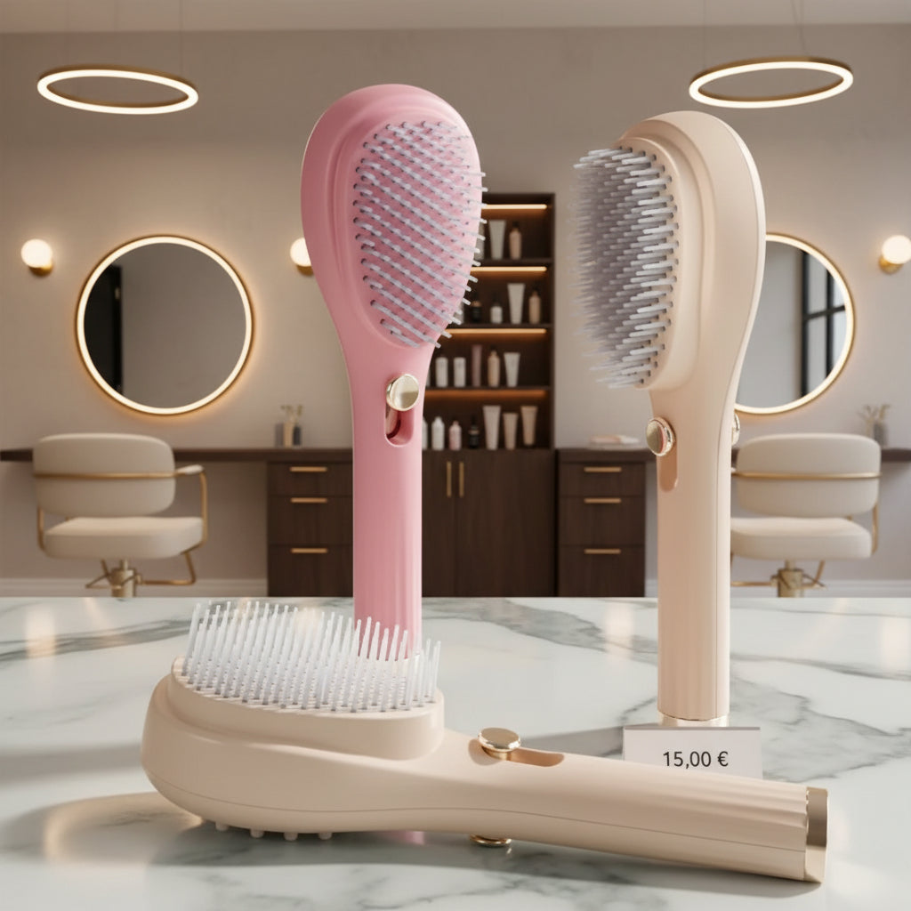 Brosse à Cheveux Rétractable – Nettoyage Instantané